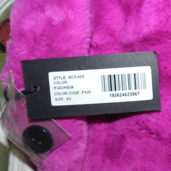 Betsey Johnson Fuchsia Women's Faux Fur Jacket 🆕SHIPS FAST⌚📦🏃💨🚚 - Picture 13 of 16